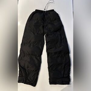 FASHION NOVA BLACK PUFFER PANTS